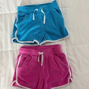 Cat & Jack Little Girls Shorts Bundle (Blue/Pink)